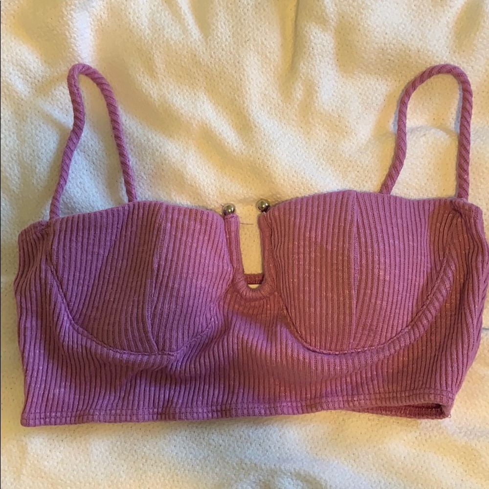 Lavender crop top